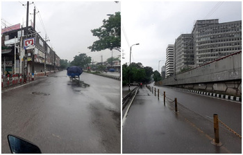 রাজধানীর রাস্তা আজ একেবারেই ফাঁকা