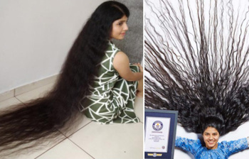 বিশ্বের সবচেয়ে লম্বা চুল ছিল যার মাথায়