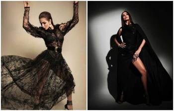 কালোতে আবেদনময়ী মালাইকা