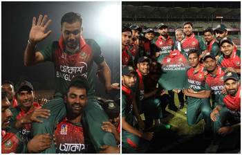 অধিনায়ক মাশরাফির বিদায়ের ছবি