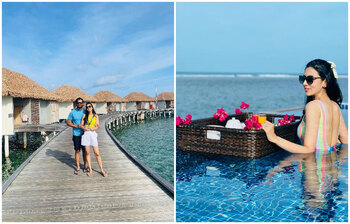 মালদ্বীপে হানিমুনে মিম