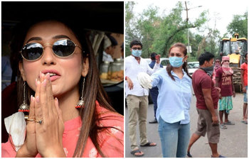 যেভাবে এলাকার মানুষের খোঁজ নিচ্ছেন মিমি চক্রবর্তী