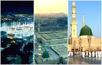 মসজিদে নববীর চোখজুড়ানো দৃশ্য