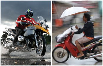 বৃষ্টির মধ্যে বাইক চালাতে যেসব বিষয় খেয়াল রাখবেন