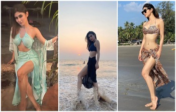 অবসরে মৌনির সমুদ্রবিলাস