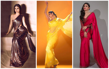 শাড়িতে অনন্যা মৌনি