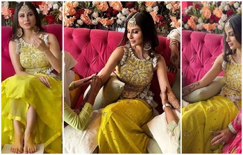 মৌনির মেহেদি সন্ধ্যার ছবি