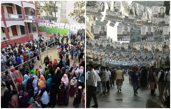 ছবিতে দেখুন নারায়ণগঞ্জের ভোট উৎসব