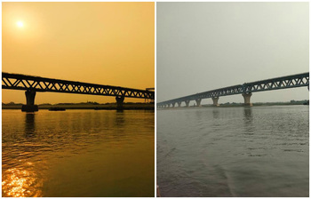শেষ বিকেলে পদ্মাসেতুর অপরূপ দৃশ্য