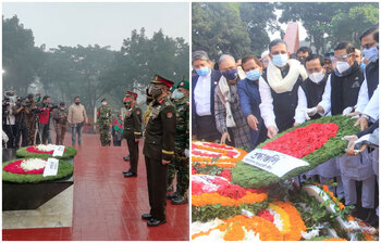 শ্রেষ্ঠ সন্তানদের ফুলেল ভালোবাসায় স্মরণ