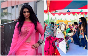 অসহায় মানুষের পাশে নায়িকা পপি