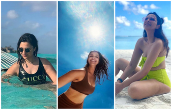 জলকেলিতে মেতেছেন পরিণীতি