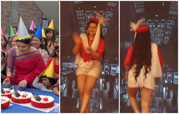 লাল-সাদায় পরীমনির জমকালো জন্মদিন