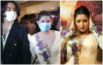 রাজের সঙ্গে ‘মুখোশ’ দেখলেন পরীমনি