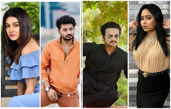 পরীমনির পাশে তারকারা