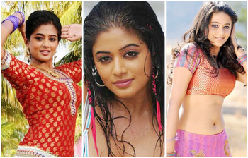 দক্ষিণী অভিনেত্রী প্রিয়ামণির রূপে মুগ্ধ দর্শক