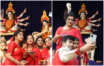 ছবিতে পুরান ঢাকার বিজয়া দশমী