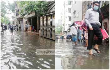 বর্ষার আগেই বৃষ্টিতে রাজধানীতে জনদুর্ভোগ
