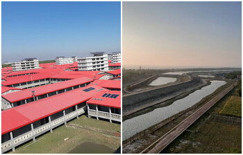 ছবিতে দেখুন ভাসানচরে যে পরিবেশে থাকবে রোহিঙ্গারা