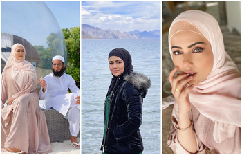 মুগ্ধতা ছড়াচ্ছেন সাবেক বলিউড তারকা সানা খান