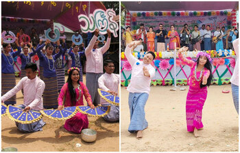 সাংগ্রাই উৎসবে মেতেছে মারমা সম্প্রদায়