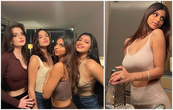 বান্ধবীদের সাথে আড্ডায় শাহরুখ কন্যা সুহানা