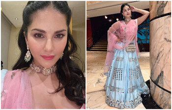 ঢাকায় যেমন সেজেছিলেন সানি