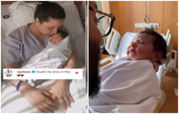 শুভশ্রীর ছেলেকে আদর করা ছবি ভাইরাল