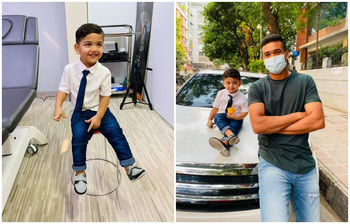 ছেলের সঙ্গে আনন্দময় সময় কাটাচ্ছেন তাসকিন