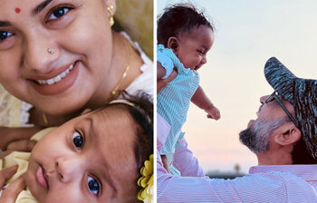 মেয়েকে নিয়ে তিশা-ফারুকী