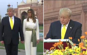 তাজমহল পরিদর্শনে মার্কিন প্রেসিডেন্ট ট্রাম্প
