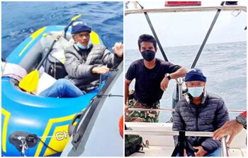 স্ত্রীর জন্য ভেলায় চড়ে সমুদ্র পাড়ির ঝুুঁকি নেন যে যুবক