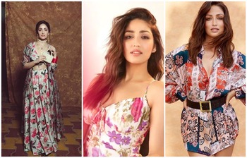 ফ্লোরাল পোশাকে নজরকাড়লেন ইয়ামি