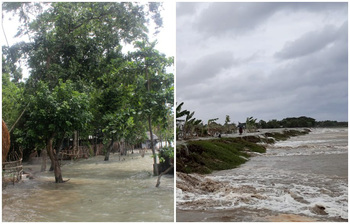 উপকূলীয় জেলায় ইয়াসের প্রভাব দেখুন ছবিতে