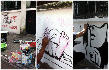 ছবিতে দেখুন দেয়াল লিখনে আবরার হত্যার প্রতিবাদ