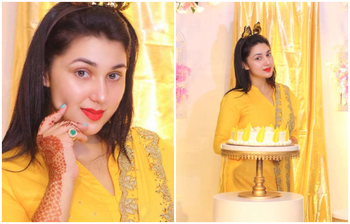 জন্মদিনে অপুর হলদে সাজ