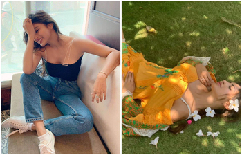 নজরকাড়া ছবিতে মৌনির উচ্ছ্বাস