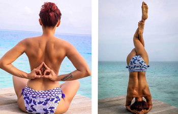 টপলেসে উত্তাপ ছড়াচ্ছেন যে অভিনেত্রী