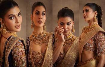 রাজকীয় সাজে জ্যাকলিন