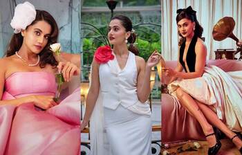 স্টাইলিশ লুকে নজরকাড়া তাপসী পান্নু