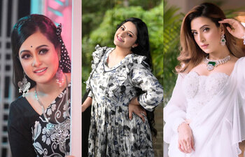 সাদা-কালোর সাজেও অনন্য তারকারা