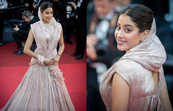 কান রেড কার্পেটে জাহ্নবীর ঝলক