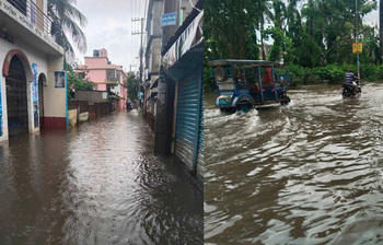 জলমগ্ন কুমিল্লার অলিগলি