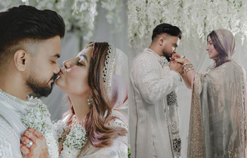 ক্যানসারেও কমেনি তাদের প্রেম, সাত পাকে বাঁধা পড়লেন হিনা-রকি