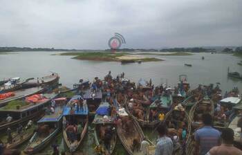 রাঙ্গামাটিতে বাহারি রঙের পাহাড়ি গরুর হাট