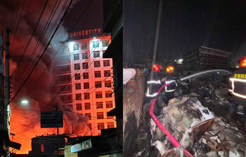 আগুনে পুড়লো বস্তির দেড়শো ঘর