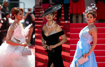 ছয় রূপে কানে নজর কাড়লেন সাবেক মিস আয়ারল্যান্ড প্রিয়তি