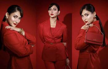 কর্পোরেট লুকে স্টাইলিশ মেহজাবীন