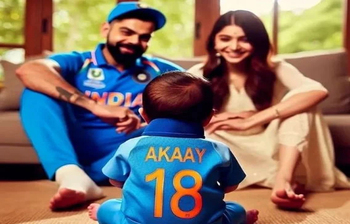 বিরাট-আনুশকার ছেলে কার মতো দেখতে?