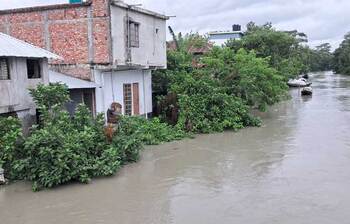 প্লাবিত বাগেরহাটের নিম্নাঞ্চল